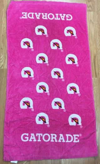 Wincraft Pink Gatorade Towel G Sideline Rare Nfl 42”x24” Rare Football Golf Pga