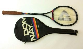 Vintage Rare Donnay Around The World Mid - Size Cx Ceramic Squash Racket