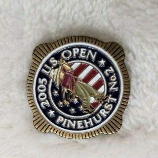 Vintage 2005 Us Open Pinehurst Golf Ball Marker Coin Ou35 Rare Usga