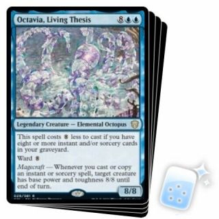 Octavia,  Living Thesis X4 Commander 2021 Magic Mtg Card