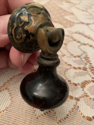 ONE RARE ANTIQUE Victorian Tear Drop Dresser Drawer Pull from the 1870’s 2