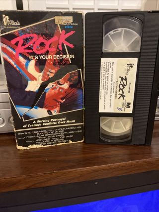 Rock It’s Your Decision Mark Iv Video Rare Oop Htf Vhs 1988