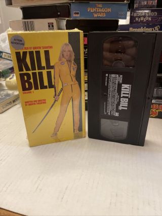 Kill Bill Vol.  1 (vhs,  2004) Rare Htf Oop Shrink