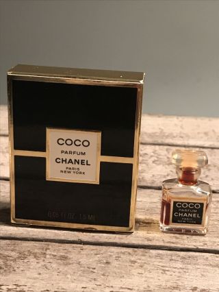 Coco Chanel Pure Parfum 1.  5 Ml.  0.  05 Fl.  Oz.  Mini Micro Miniature Perfume Rare