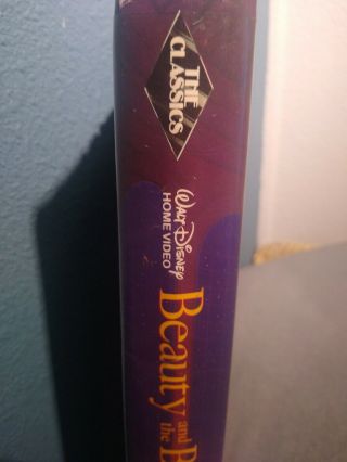 Beauty And The Beast Black Diamond Edition Very Rare Disney Classics VHS 1992 3