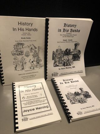Rare 1994 History In His Hands Joyce Herzog Study Guides Read Alouds