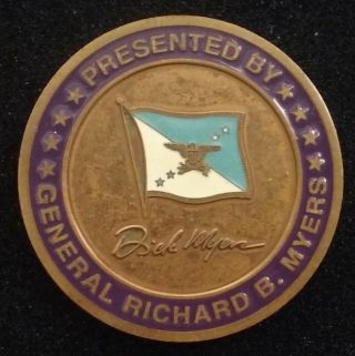 Rare 4 Star General Chairman Joint Chiefs Of Staff Myers Cjcs Dod Challenge Coin