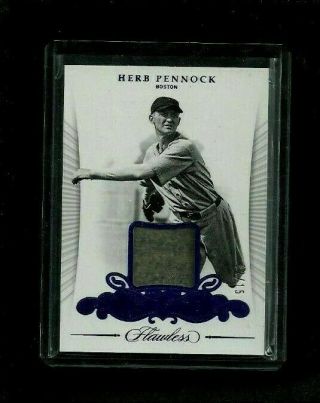 Herb Pennock Flawless Material Greats Sapphire Jersey /15 Rare Red Sox Yankees