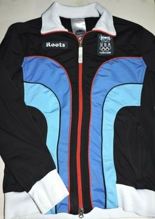 Roots 2006 Torino Winter Olympics Team Usa Track Jacket Medium Vintage Rare