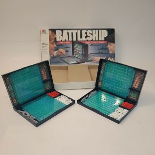 Vintage Rare Black Battleship Board Game 1990 Complete Strategy Sh