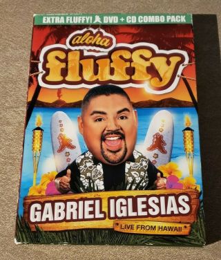 Gabriel Iglesias Aloha Fluffy Live From Hawaii Dvd & Cd Combo Pack 3 Discs Rare