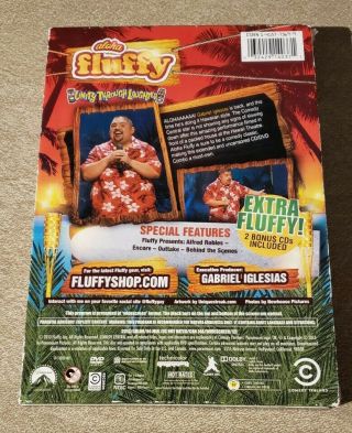 GABRIEL IGLESIAS ALOHA FLUFFY LIVE FROM HAWAII DVD & CD COMBO PACK 3 DISCS RARE 2