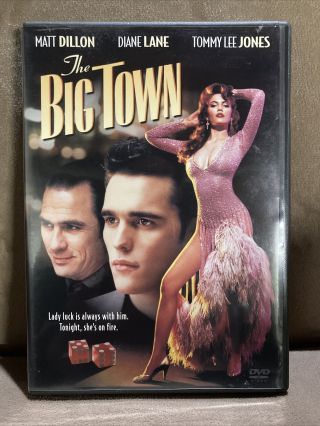 The Big Town (1987) (dvd,  2004) Rare Oop Matt Dillon Diane Lane Tommy Lee Jones