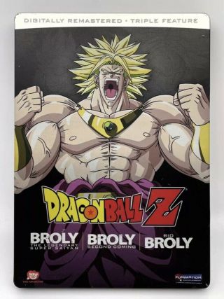 Dragon Ball Z - Broly Triple Feature: Steel Book Dvd Rare
