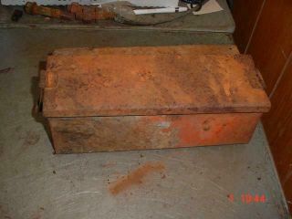 Allis Chalmers Wc - Rc Tractor Rare Tool Box Ac Rc - Wc