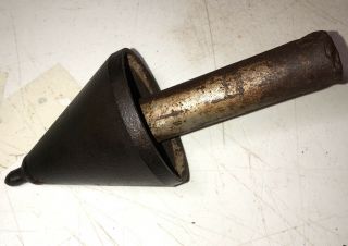 Vintage Wood Splitter Cone Cast Iron Spike 9” Tree Antique Log Cutter Rare