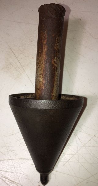 Vintage Wood Splitter Cone Cast Iron Spike 9” Tree Antique Log Cutter Rare 2