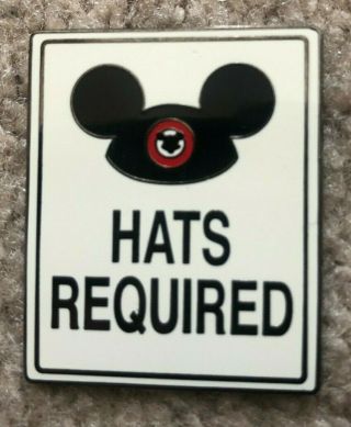 Ultra Rare Artist Proof Ap Hats Required Pin Mickey Dlr Wdw Attraction Sign