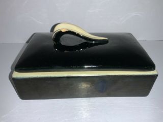 Rare Vintage Frankoma Pottery Box With Cover/lid 7.  25 " L X 4.  25 " W