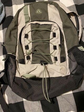 Rare Vtg Nike Acg Spell Out Swoosh Hydration Hiking Book Bag Backpack 90s 2000s