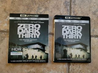 Zero Dark Thirty 4k Uhd Bluray Rare Oop Slipcover Soldier War Movie