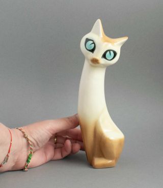 Rare Large Ceramic Marion Campbell Hornsea Pottery Cat - No Damage - 22.  5cm Tall