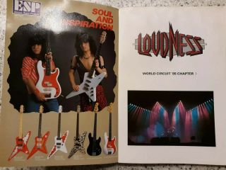 LOUDNESS Photo Album Book THUNDER IN THE EAST Heavy Metal 1985 motley crue RARE 2