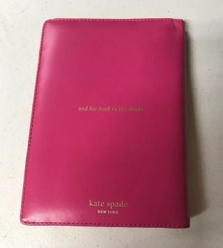 Rare Kate Spade York Kindle Nook Case Wallet She Kept Her Nose In A Book 3