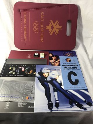 Rare 2002 Salt Lake City Utah Winter Olympics Closing Ceremony Program Package