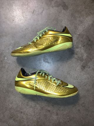 Nike Mens Rare Hypervenom Phelon Prem Ic 677587 - 907 Gold Soccer Indoor Shoes