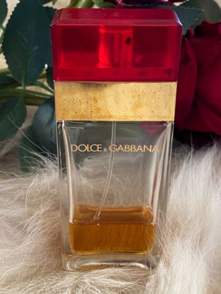 Rare Discontinued D&g Dolce & Gabbana Red Cap Pour Femme Edt Spray 13 Ml Left