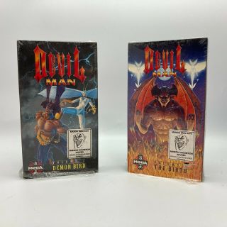 Devil Man Vhs Volume 1&2 Rare Anime 1995 Manga Video