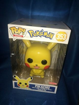 Funko Pop Pokemon Pikachu 353 Target Exclusive 10 Inch Vinyl Rare Box Damage