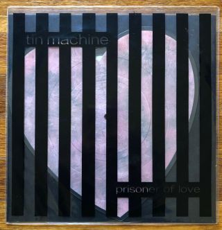 Tin Machine (david Bowie) Prisoner Of Love Rare 7 " Shaped Vinyl Record 1989