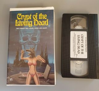 Crypt Of The Living Dead Vhs Horror Clamshell United Vci - Rare Oop