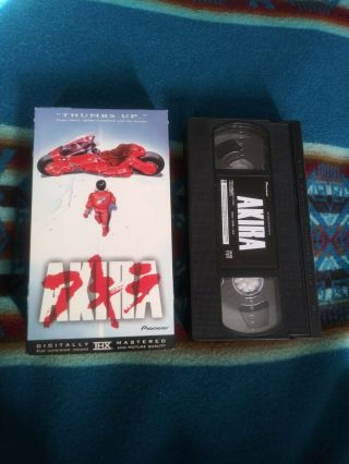 Akira VHS 2001 English Dub Wide Sceen Digital Remaster Pioneer Anime Rare 2