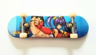Vintage Hook - Ups Ninja Girl Tech Deck Skateboard Finger Board Rare Chun Li