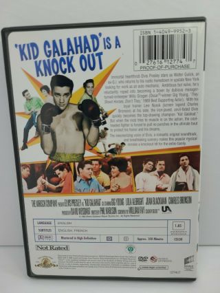 Kid Galahad (DVD,  2005,  MGM) OOP,  Out of Print,  Rare,  Elvis Presley 2