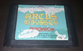 Arcus Odyssey For Sega Genesis,  Authentic,  Rare