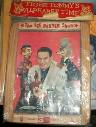 Very Rare Black Board Of Lee Dexter Bertie The Bunyip Show 1950s