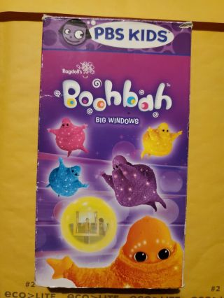 Boohbah - Big Windows (vhs,  2005) Rare Htf Pbs Kids