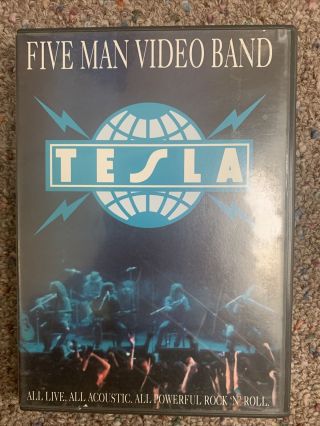 Five Man Video Band By Tesla Dvd 1991/2002 Geffen Records Ntsc Region 0 Rare