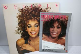 Whitney Houston 1988 Japan Tour Concert Book W/flyer Mega Rare