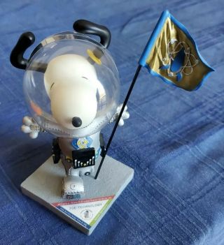 Rare Westland Peanuts Joe Technology Snoopy Astronaut Figurine 8399 Figure Moon