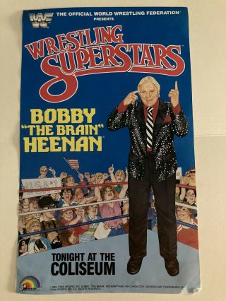 Wwe Wwf Ljn Wrestling Superstars Poster Bobby The Brain Heenan Rare