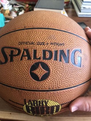 Vintage Spalding 1980s Celtics Larry Bird NBA MVP Official Size Basketball RARE 3