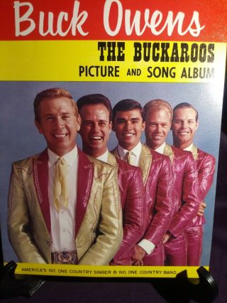 Vtg Buck Owens & The Buckaroos Country Picture And Song Album Book Rare