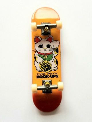 Vintage Hook - Ups Unlucky Cat Tech Deck Skateboard Finger Board Jeremy Klein Rare