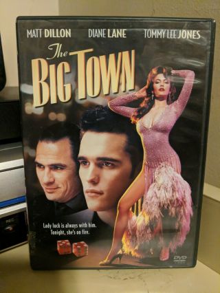 The Big Town (1987) (dvd,  2004) Rare Oop Matt Dillon Diane Lane Tommy Lee Jones