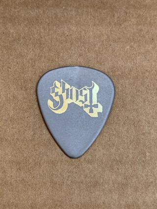 Ghost Guitar Pick Very Rare Gold Logo On Grey Pick
